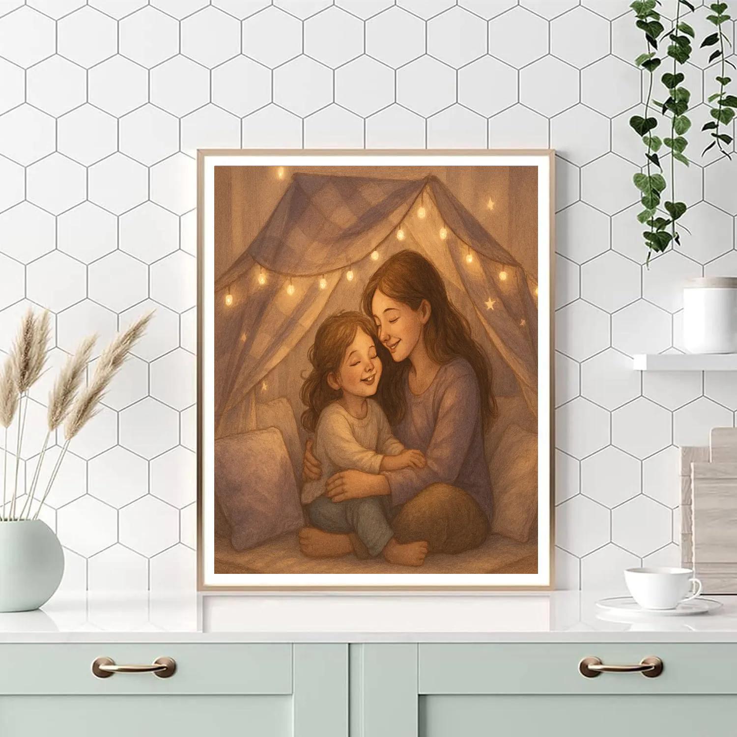 Cuddled Up With A Blanket Fort Paint by numbers kits