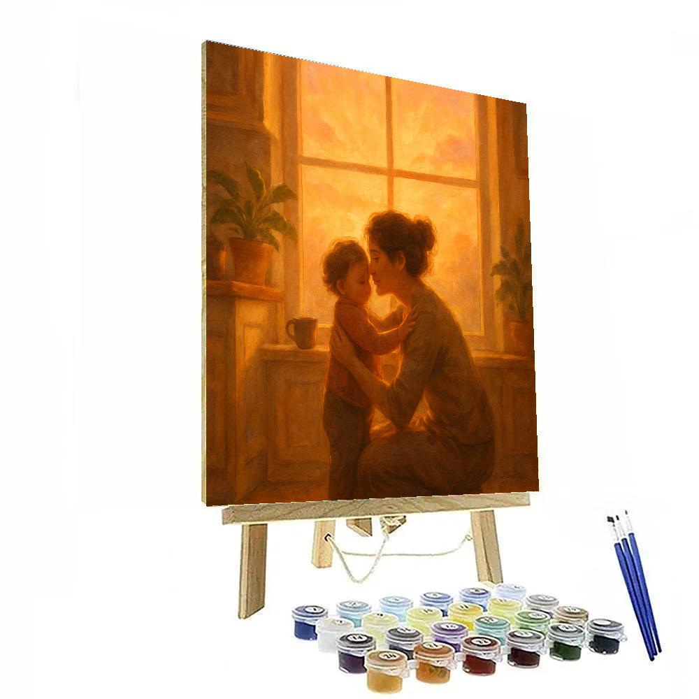 Sunrise Morning Hug Number painting