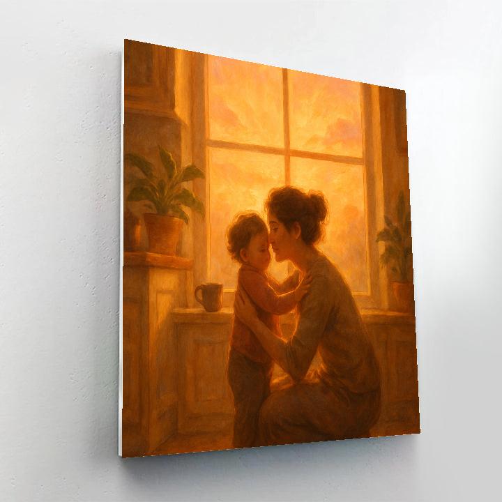 Sunrise Morning Hug Number painting