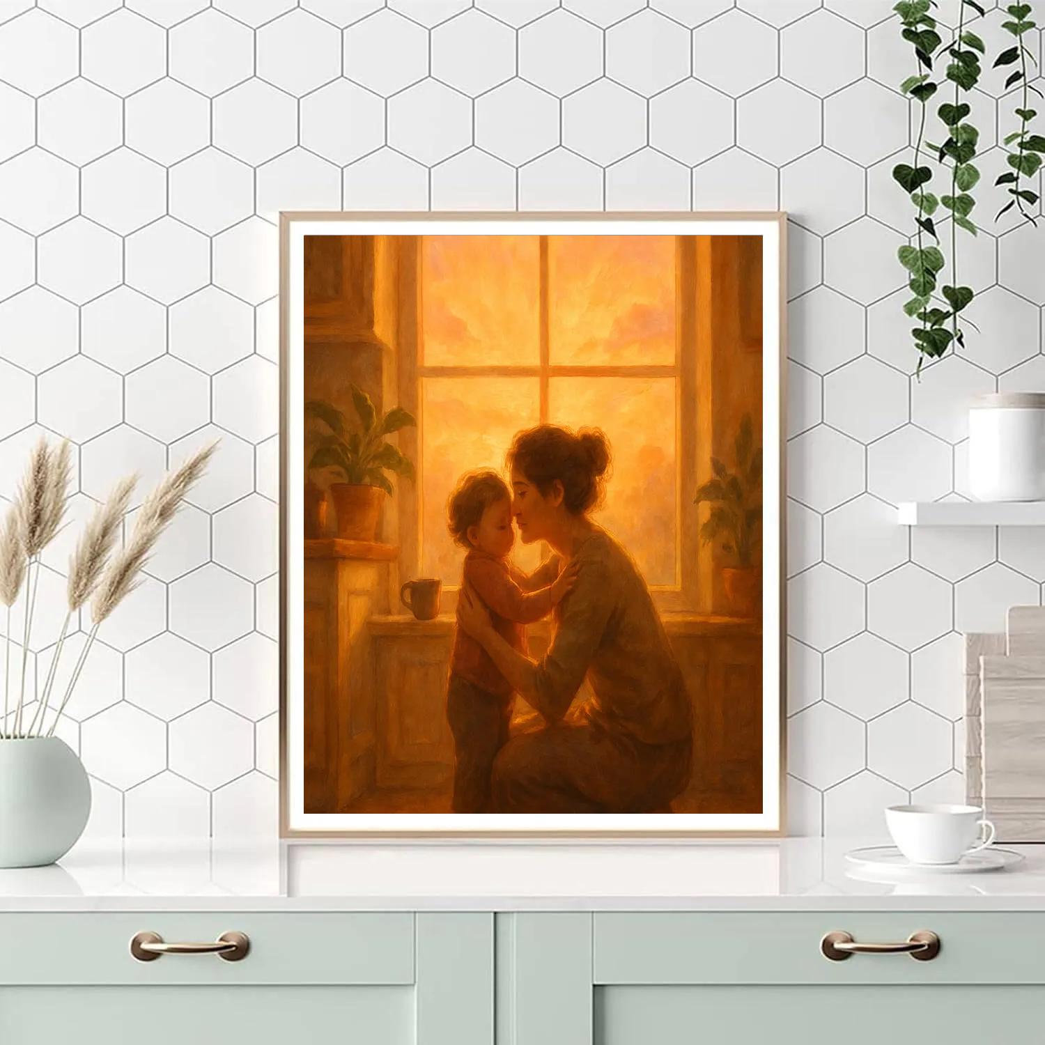 Sunrise Morning Hug Number painting
