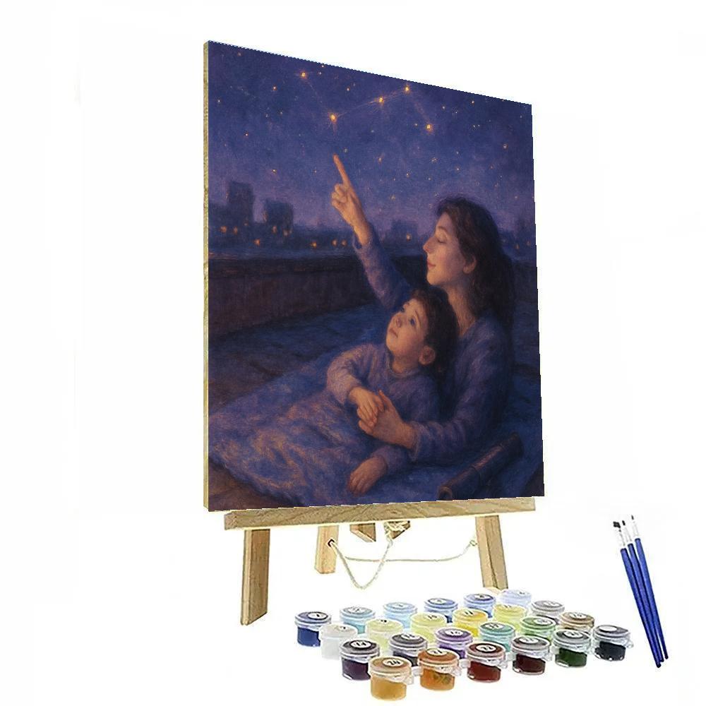 Stargazing With Mom paint by numbers