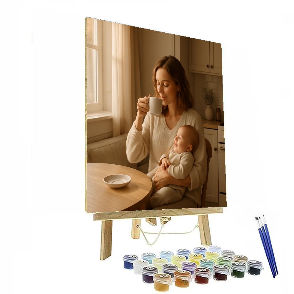 Morning Coffee And Morning Cuddles Paint by numbers kits