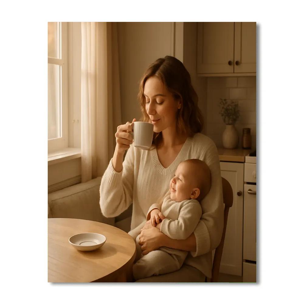Morning Coffee And Morning Cuddles Paint by numbers kits