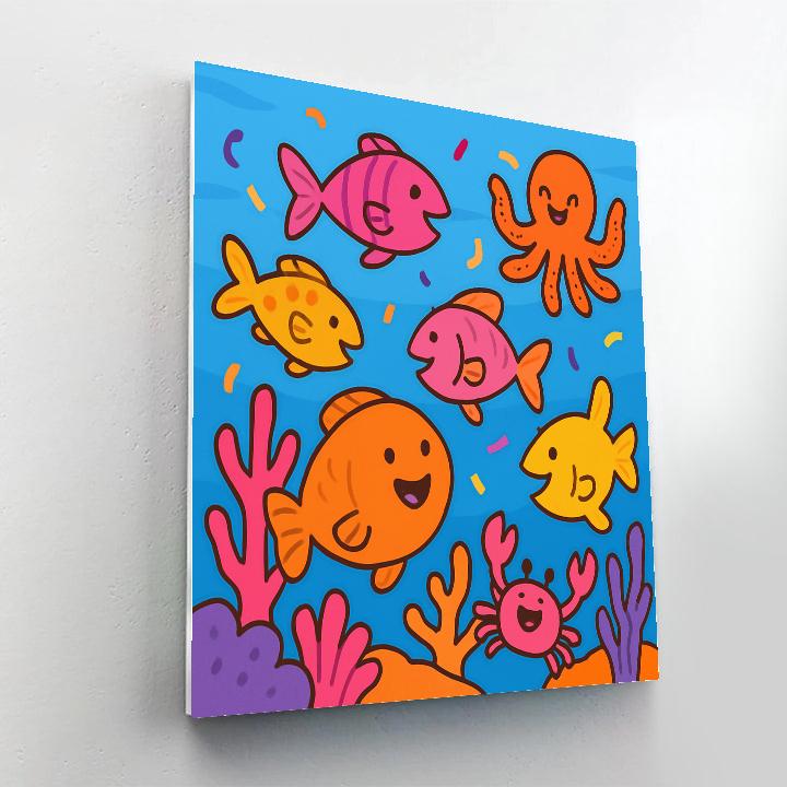 Underwater Coral Festival DIY paint by numbers