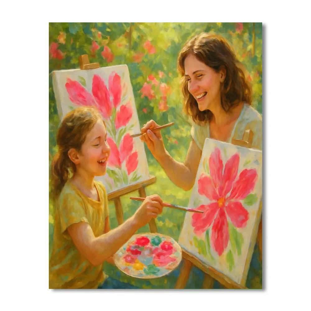 Painting Petals Of Love Paint by numbers kits