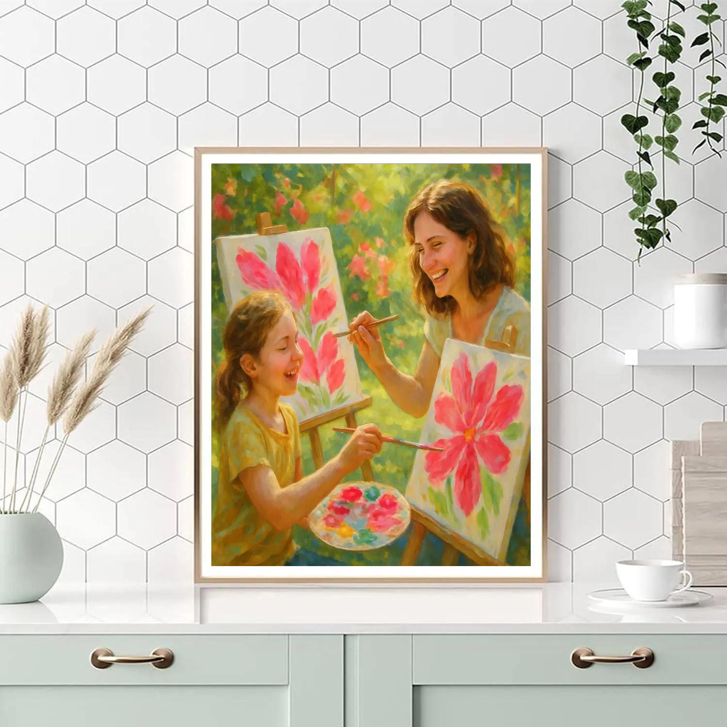 Painting Petals Of Love Paint by numbers kits
