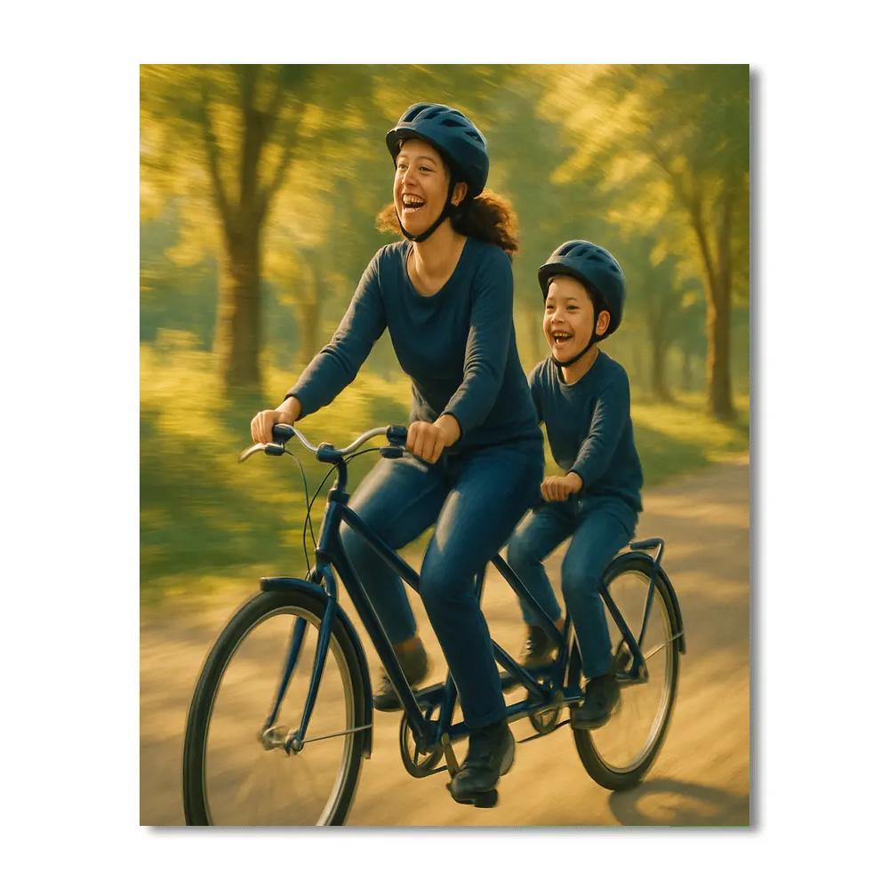 Tandem Bike Ride Adventures Paint by numbers kits