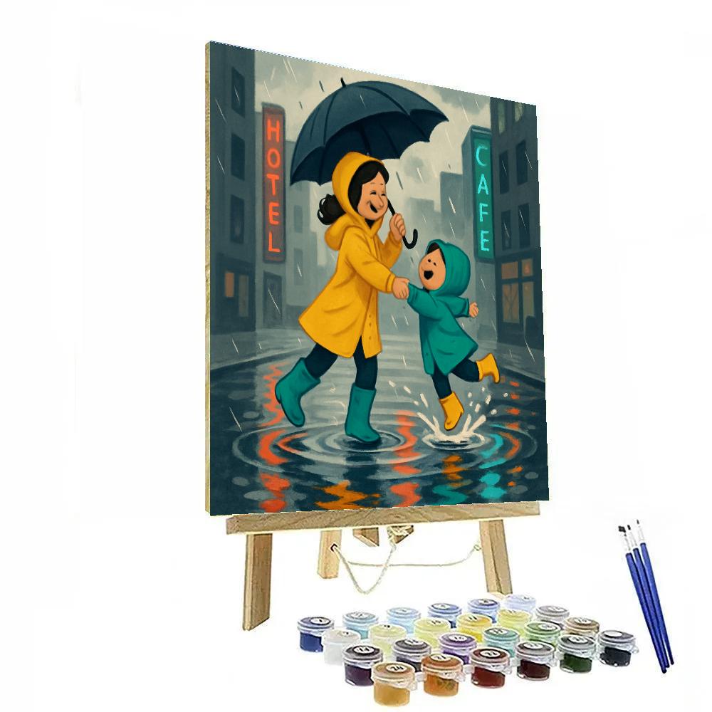 Rainy Day Dance Painting by numbers kit