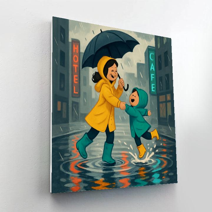 Rainy Day Dance Painting by numbers kit