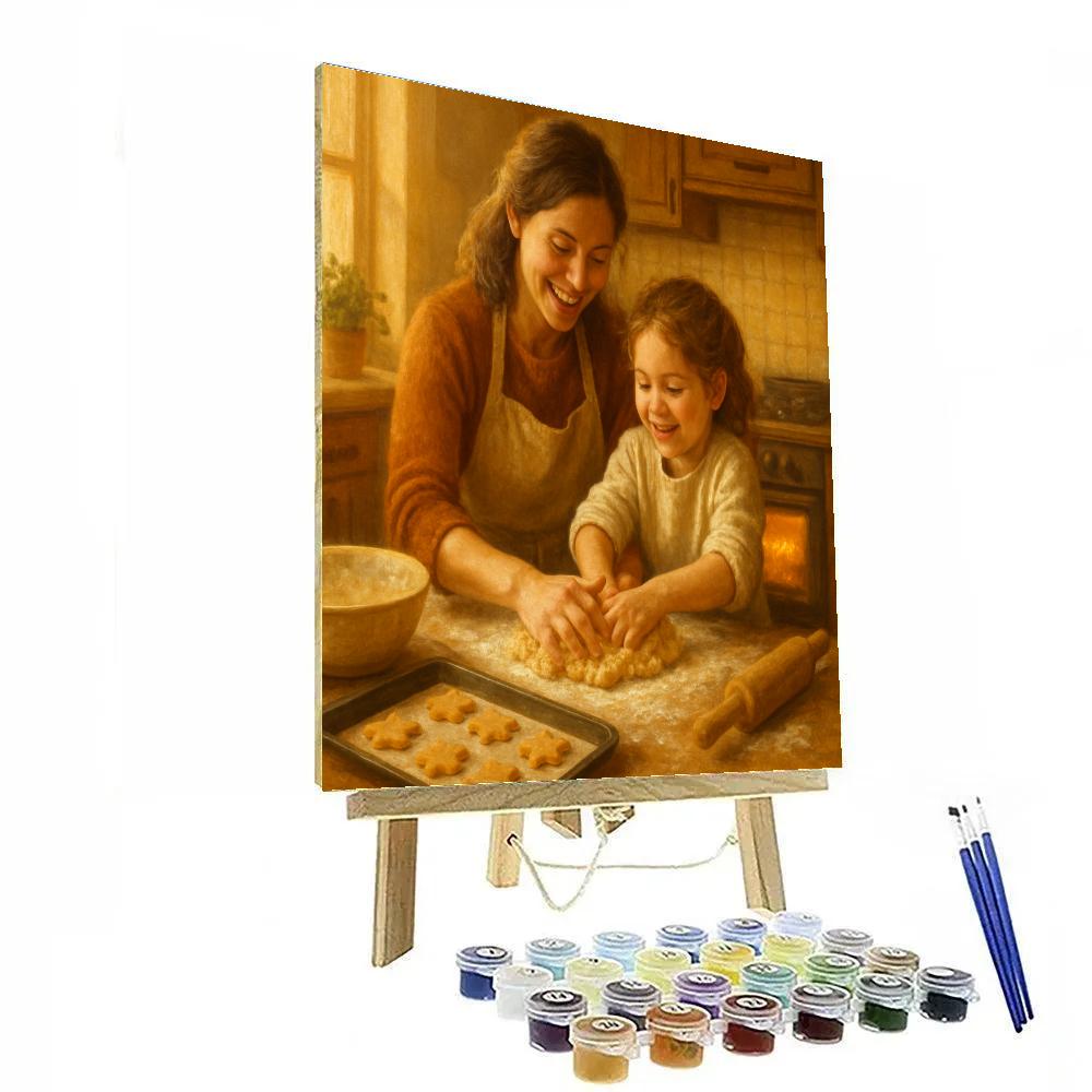 Baking Together Warmth Numbered painting kits