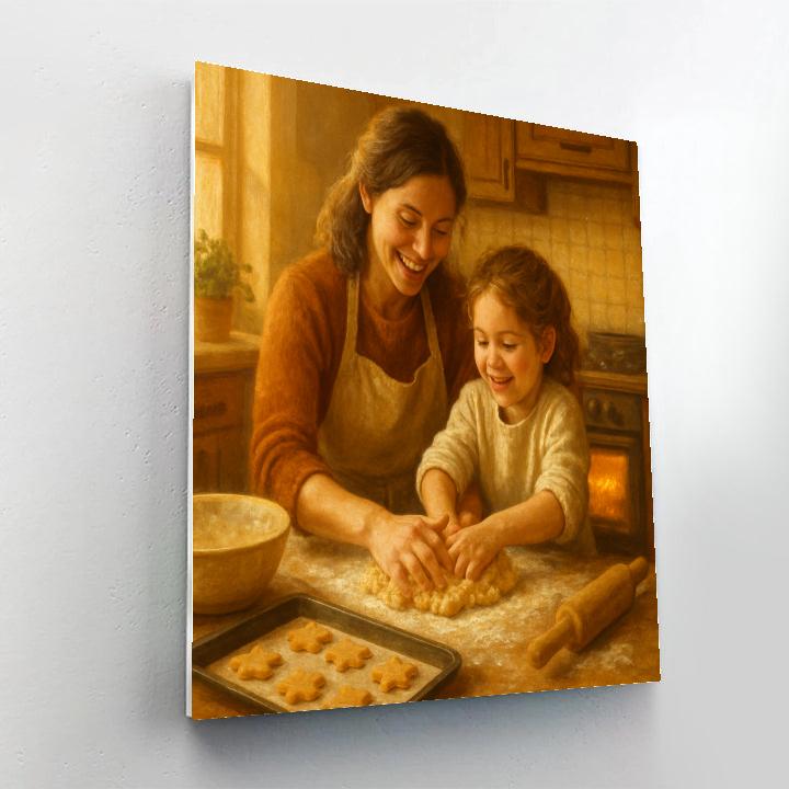 Baking Together Warmth Numbered painting kits