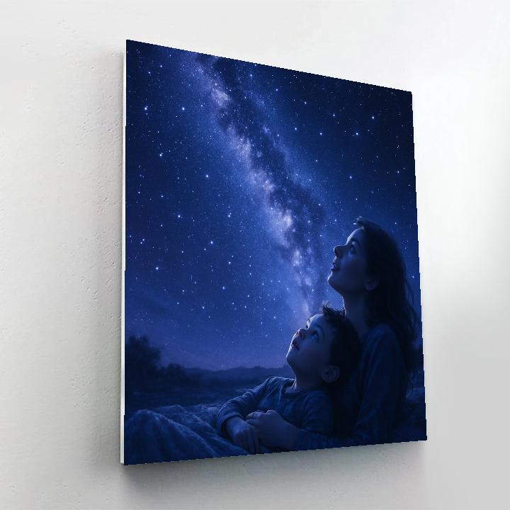 Mother And Child Star Gazing paint by number