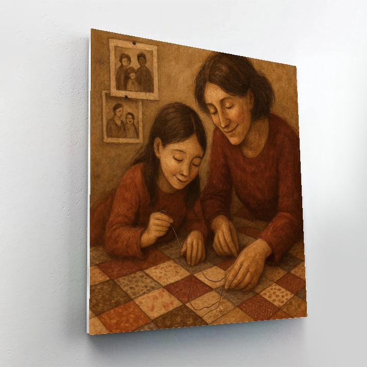 Patchwork Quilt Of Memories paint by color