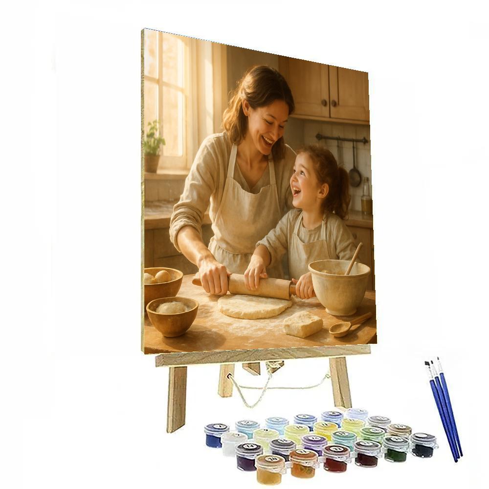 Cooking Together From Scratch Number painting