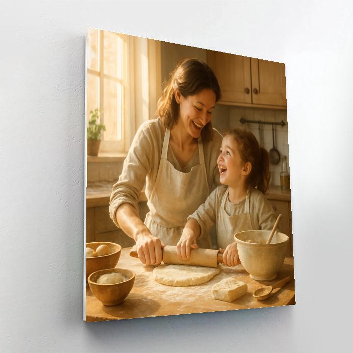 Cooking Together From Scratch Number painting