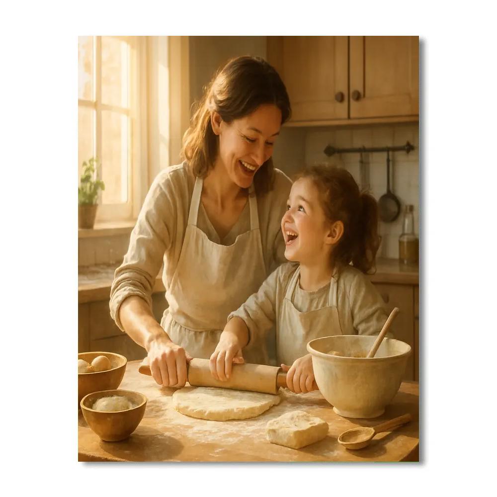 Cooking Together From Scratch Number painting