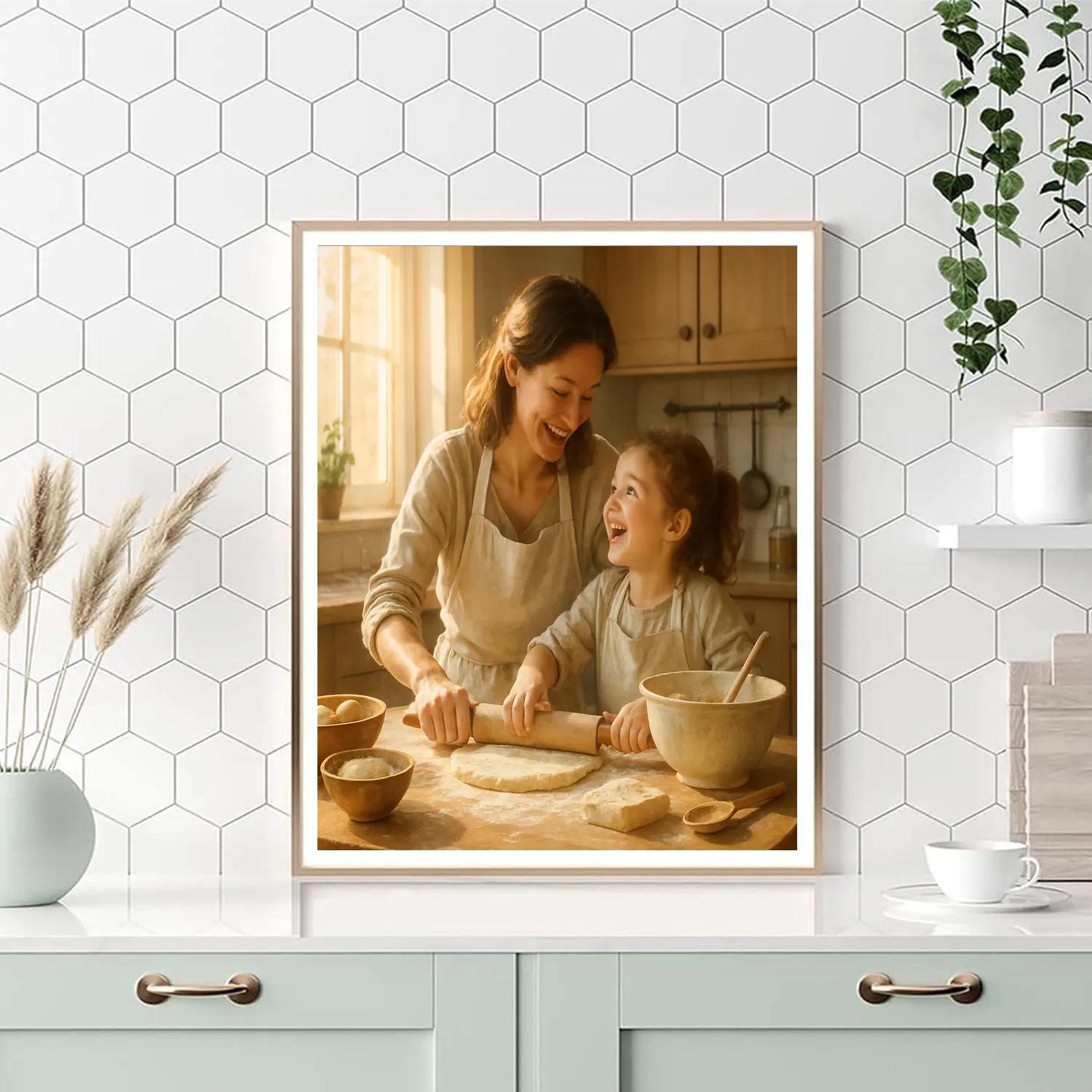 Cooking Together From Scratch Number painting