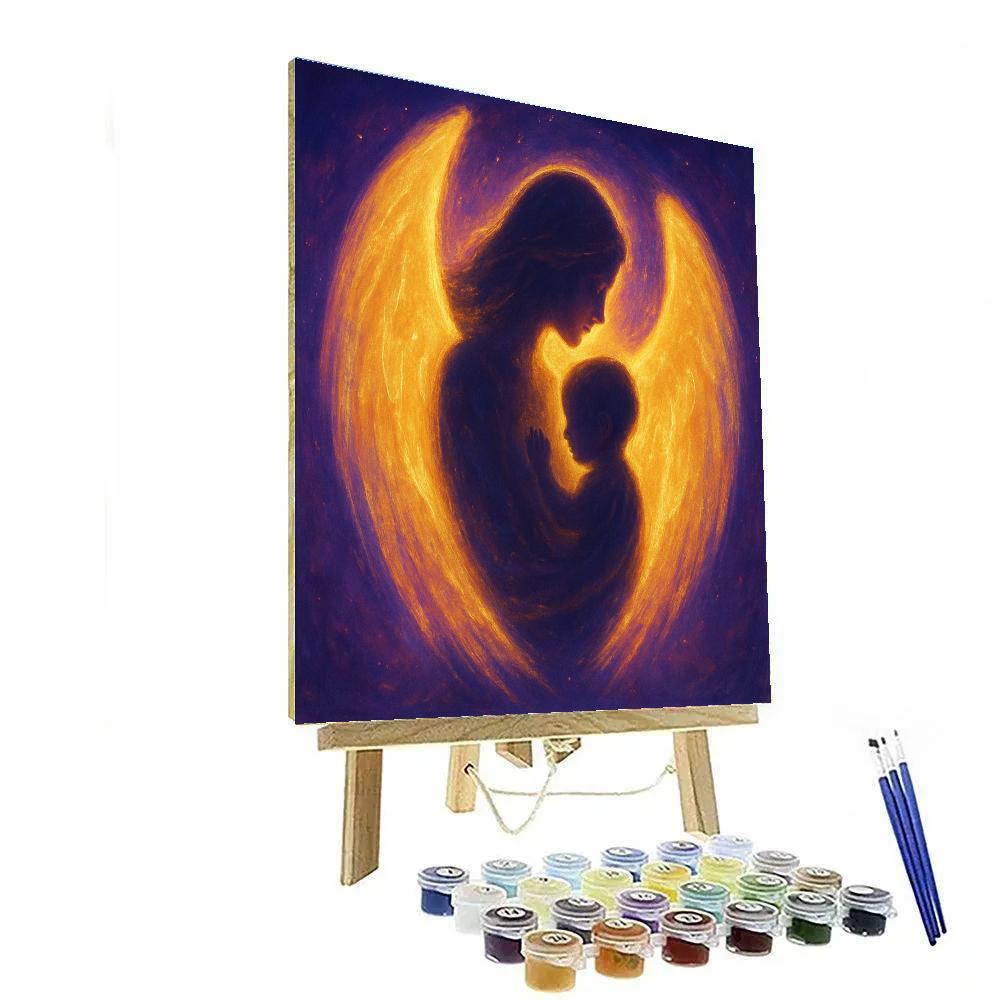 Mothers Protective Wings paint by number