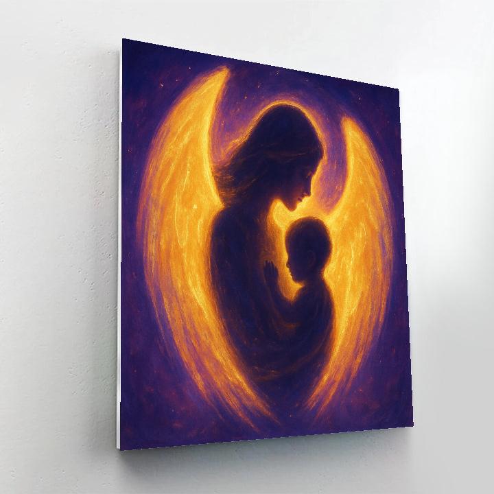 Mothers Protective Wings paint by number