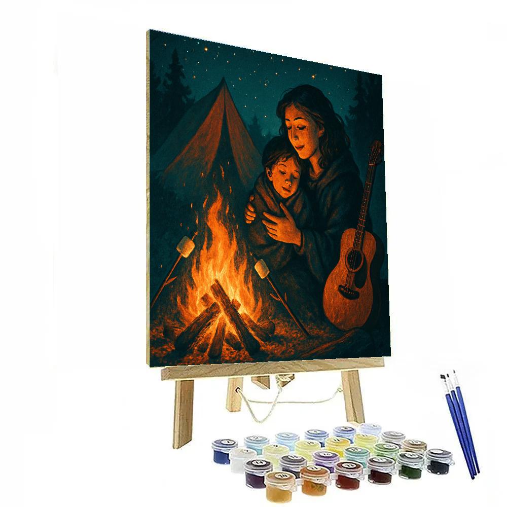 Camping Starglow Story paint by number