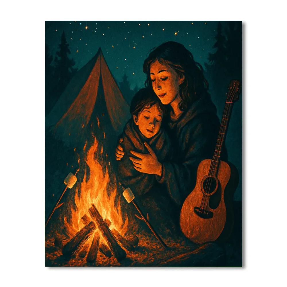 Camping Starglow Story paint by number