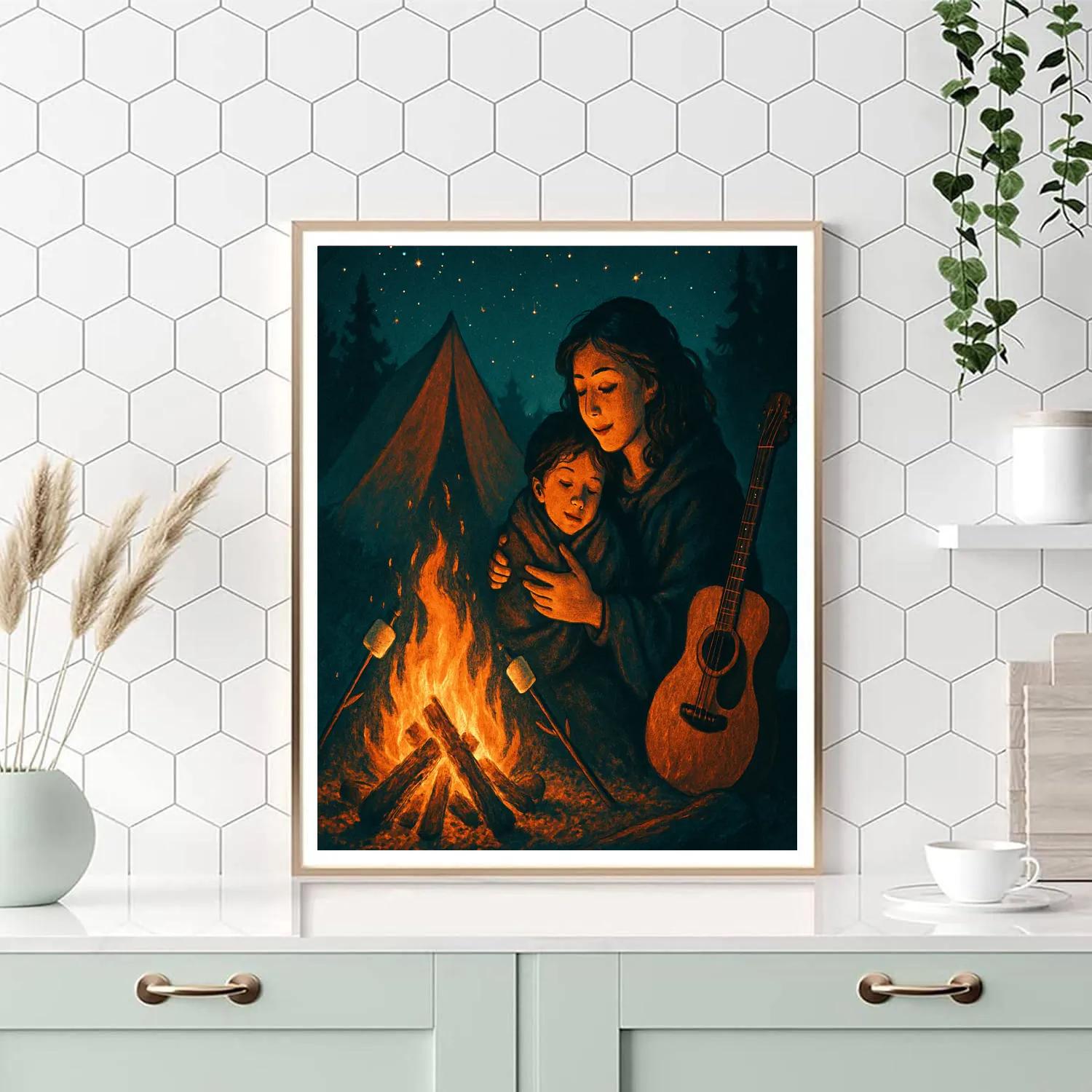 Camping Starglow Story paint by number