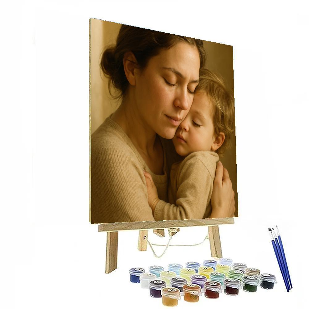 A Hug That Lasts Forever Moment paint by color