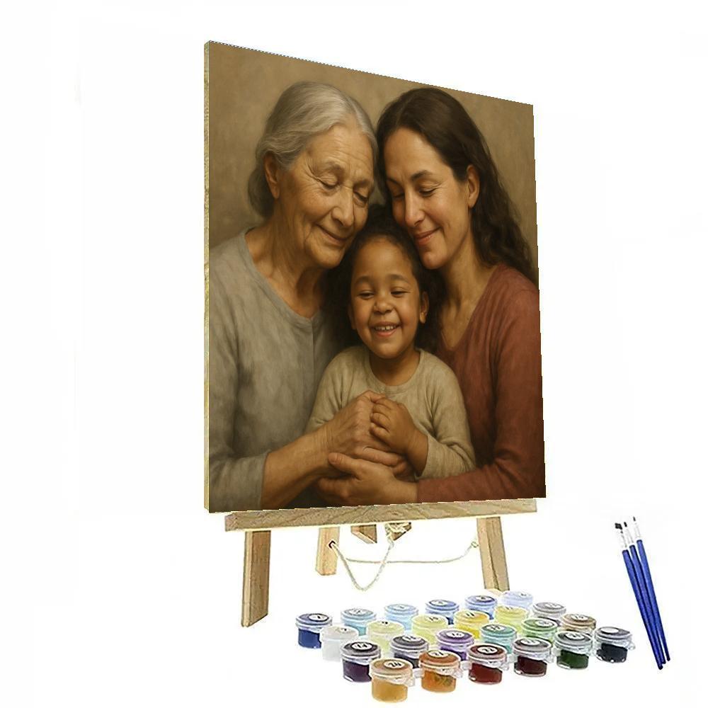 Generations Of Love Portrait Number painting