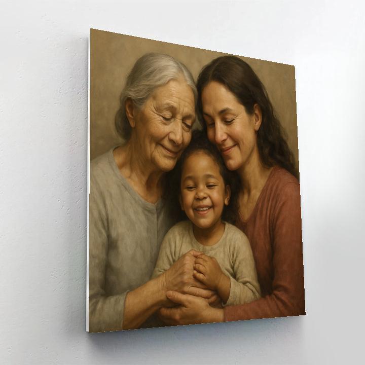 Generations Of Love Portrait Number painting