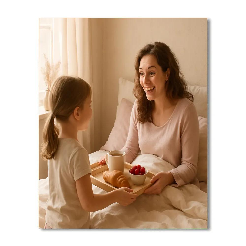 Breakfast In Bed Surprise DIY paint by numbers