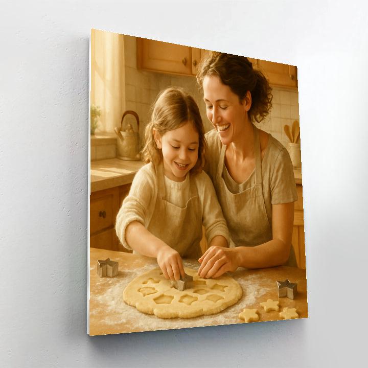 Baking Cookies Together paint by color