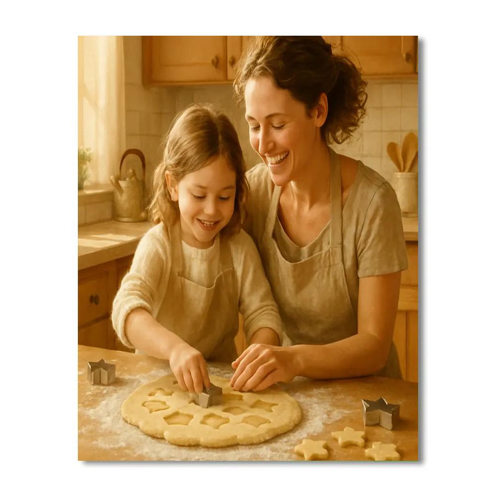 Baking Cookies Together paint by color