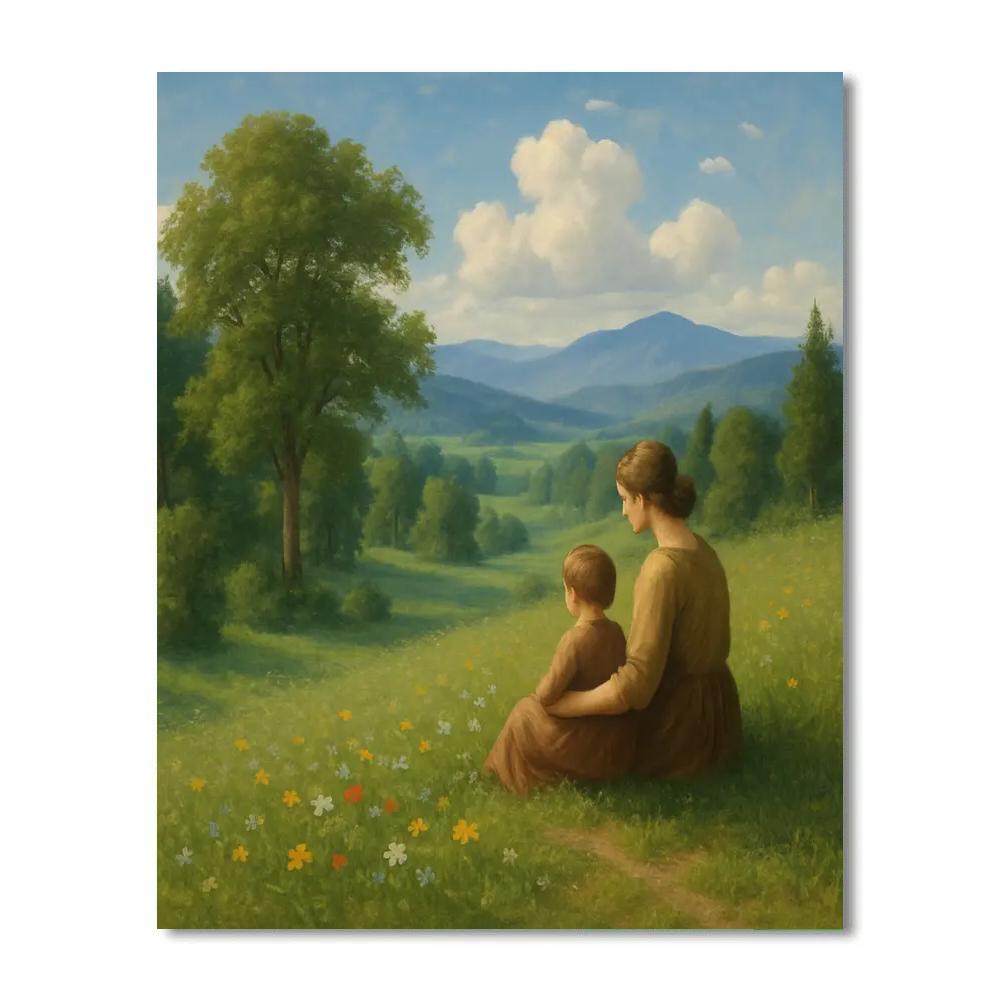 Natures Gift To Mothers Landscape DIY paint by numbers