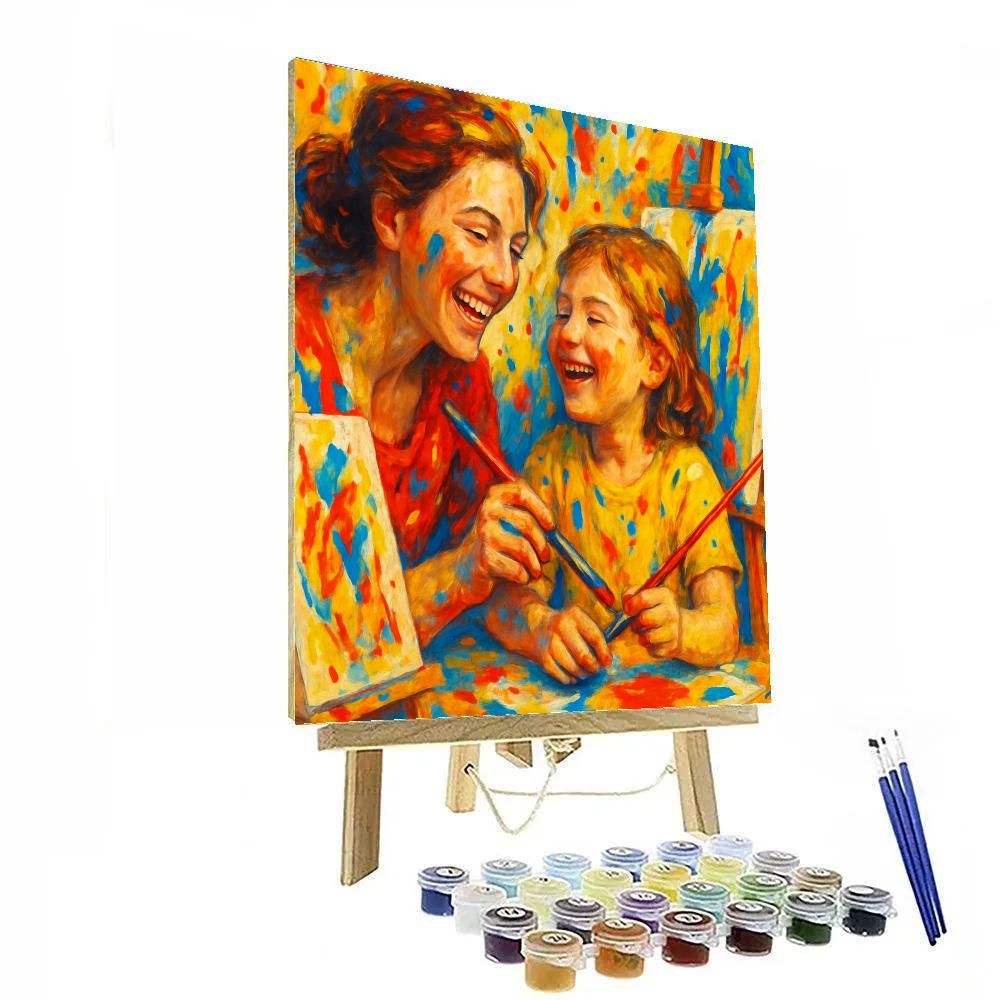 Painting Together On Canvas Numbered painting kits