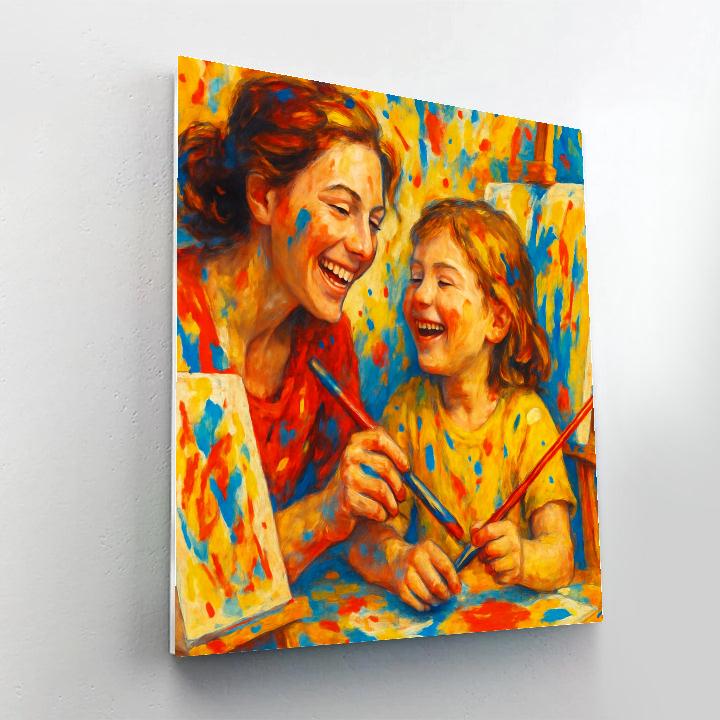 Painting Together On Canvas Numbered painting kits