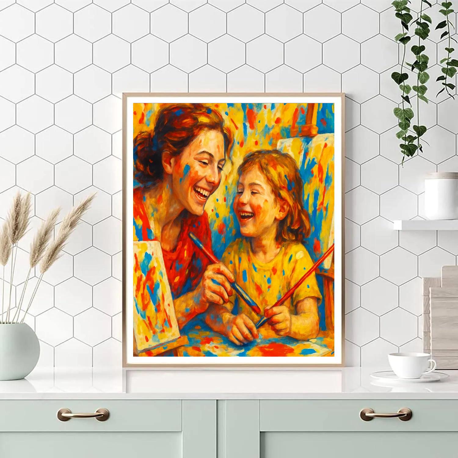 Painting Together On Canvas Numbered painting kits