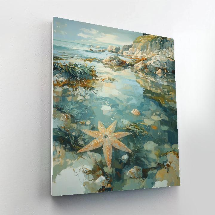 Leonardo Da Vinci Inspired Tide Pool Anatomy paint by number
