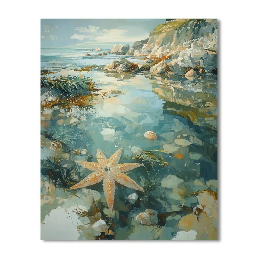 Leonardo Da Vinci Inspired Tide Pool Anatomy paint by number