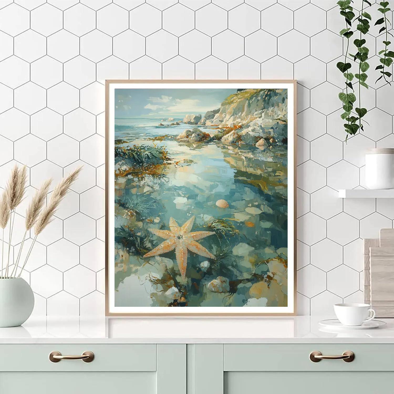 Leonardo Da Vinci Inspired Tide Pool Anatomy paint by number