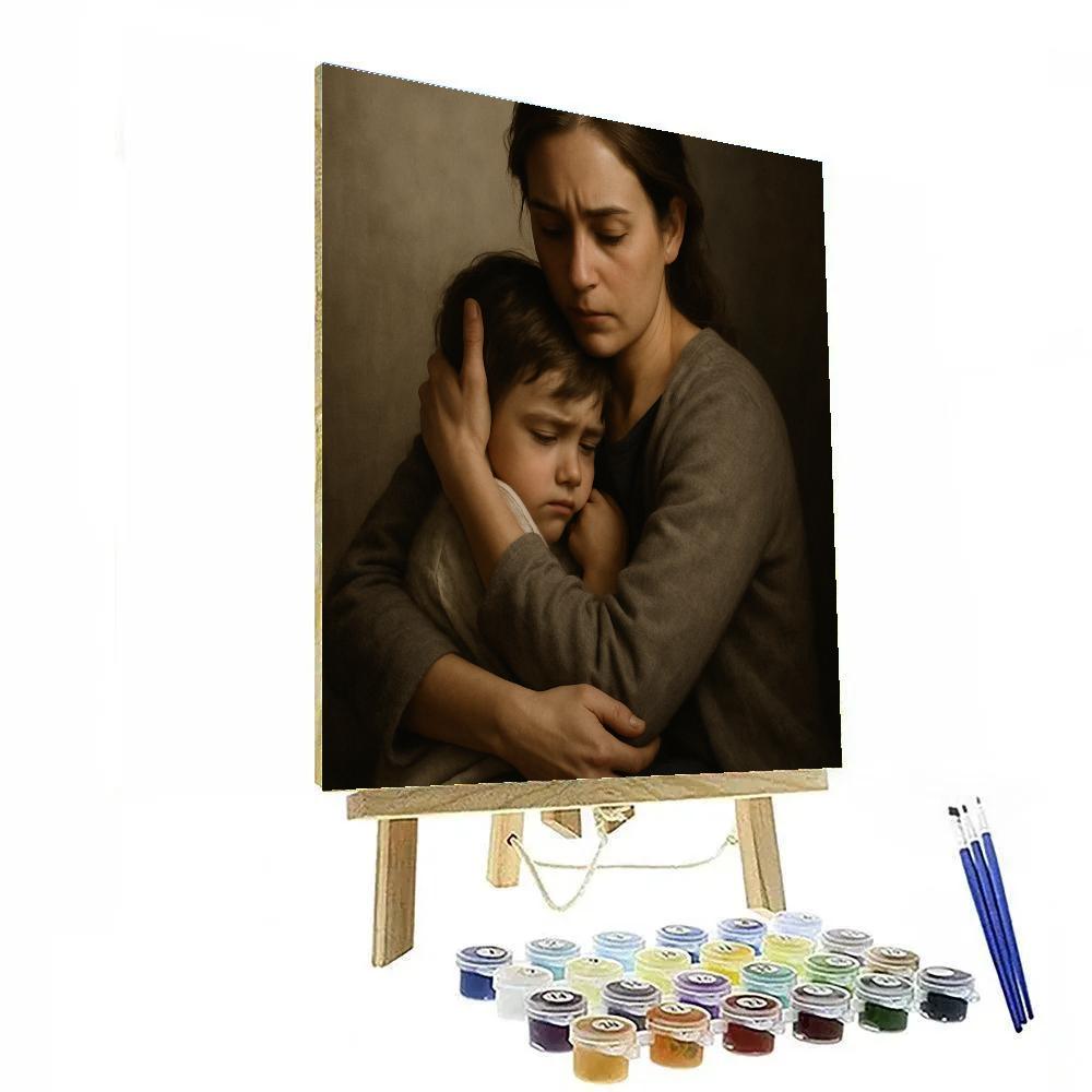 Mothers Protective Embrace painting number kit