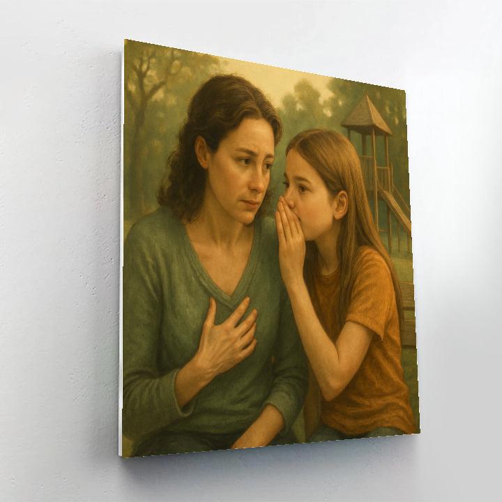 Park Bench Confidences DIY paint by numbers