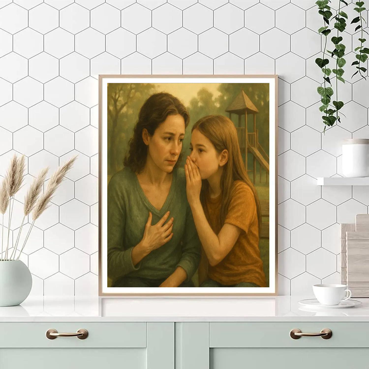 Park Bench Confidences DIY paint by numbers