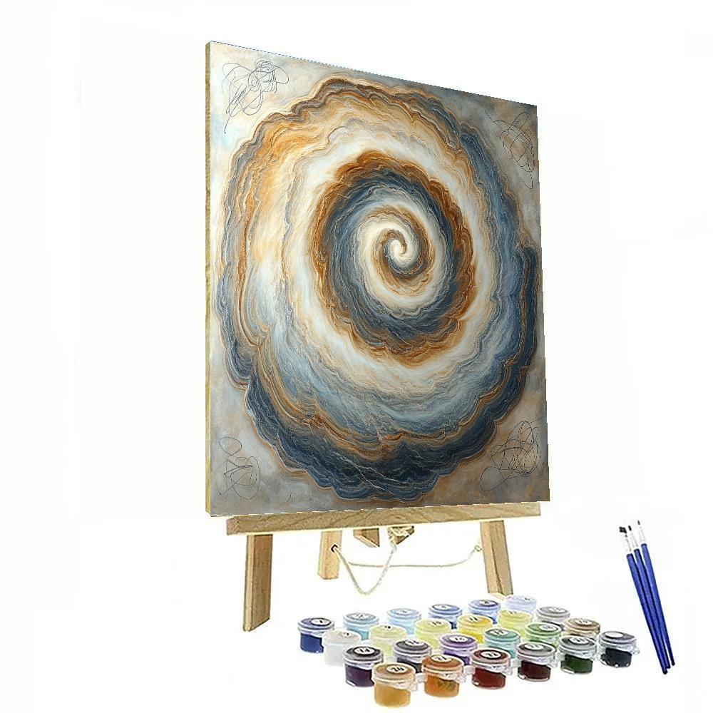 Michelangelo Inspired Celestial Spiral paint by color