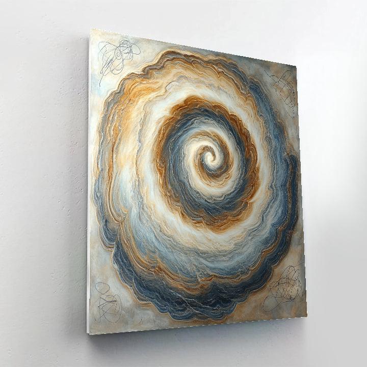 Michelangelo Inspired Celestial Spiral paint by color