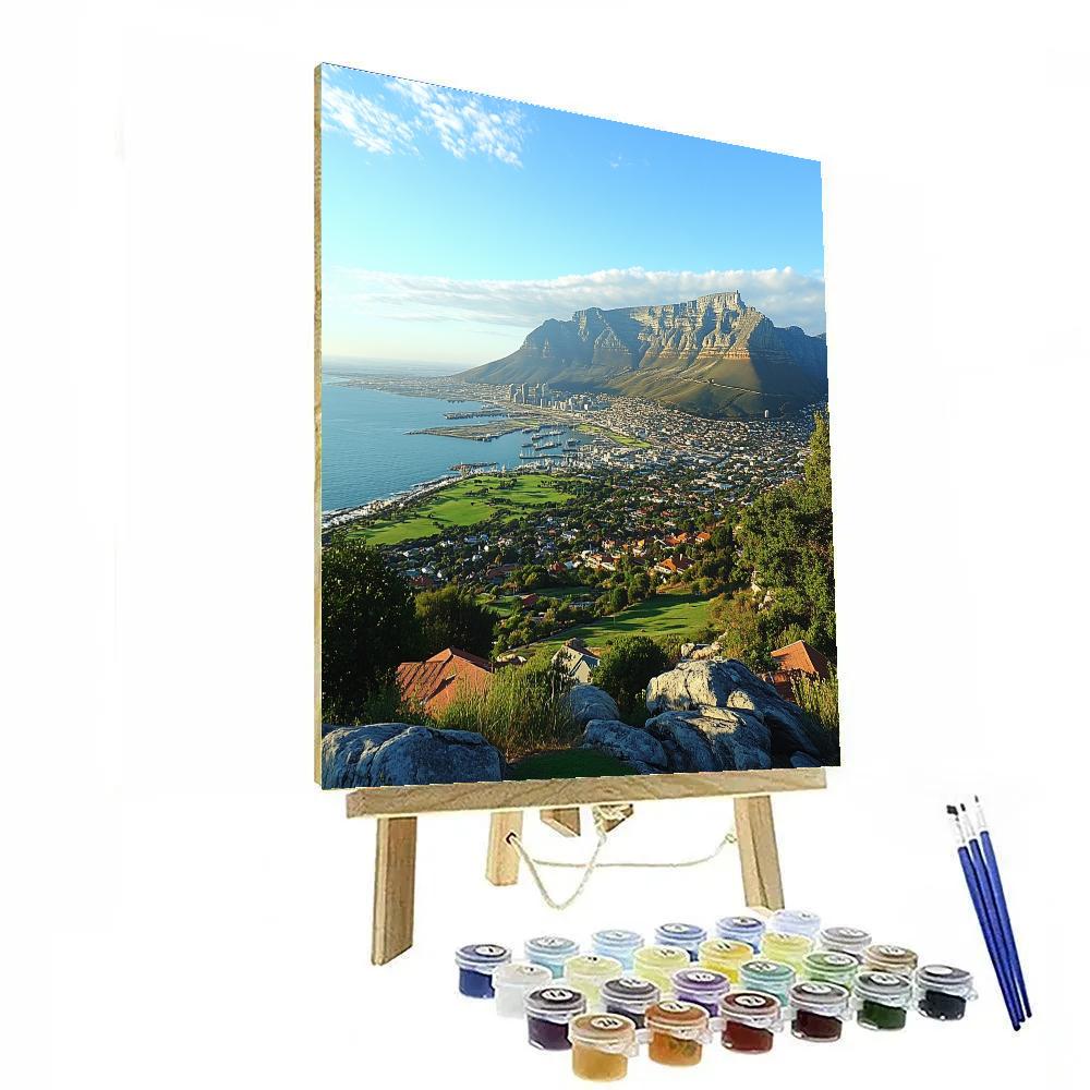 Table Mountain Panorama Cape Town South Africa Number painting