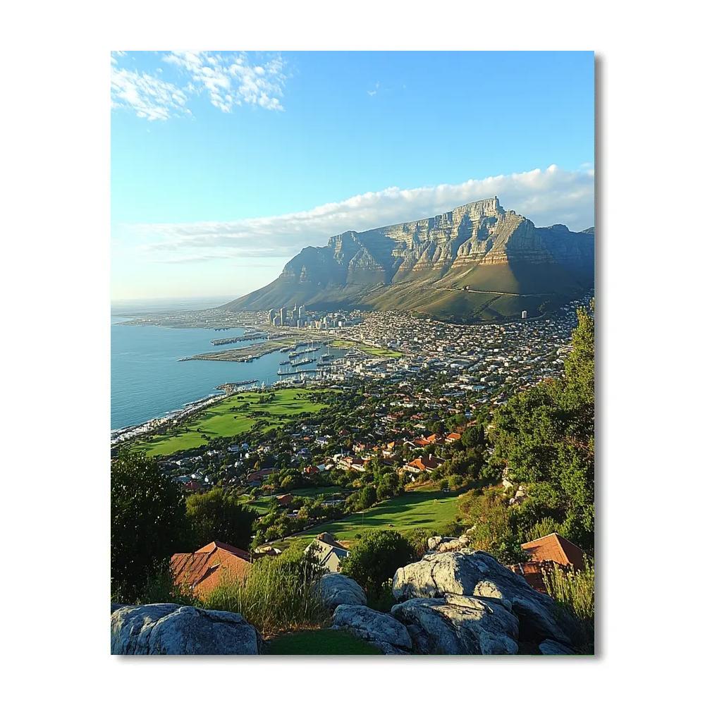 Table Mountain Panorama Cape Town South Africa Number painting