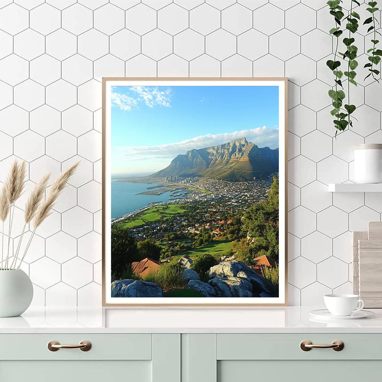Table Mountain Panorama Cape Town South Africa Number painting