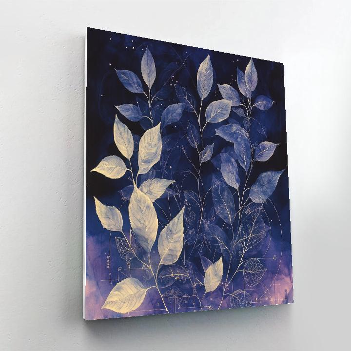 Leonardo Da Vinci Inspired Nebular Herbarium paint by color