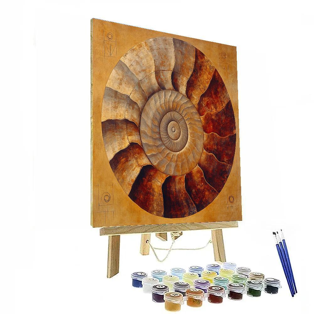 Michelangelo Inspired Fossil Helix paint by color