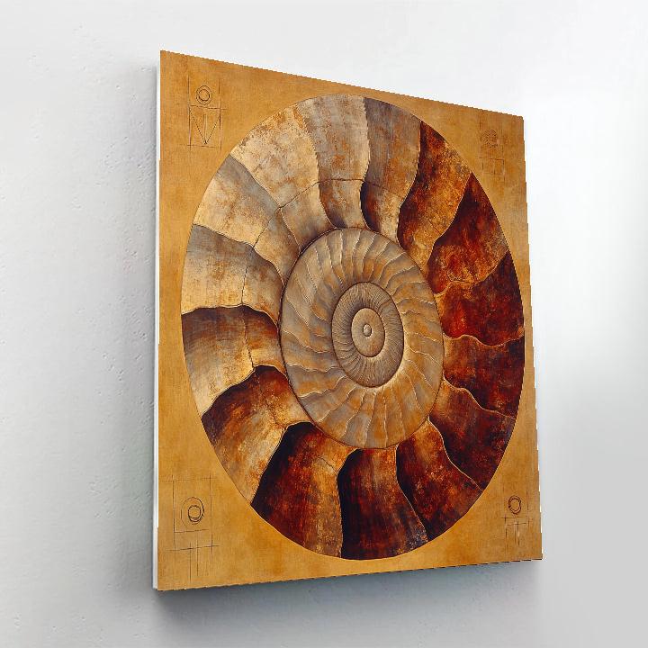 Michelangelo Inspired Fossil Helix paint by color